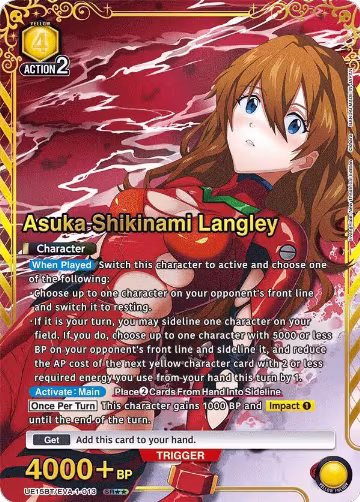 Asuka Shikinami Langley (013) (SR**) (UE15BT/EVA-1-013), Evangelion: New Theatrical Edition — Union Arena card price