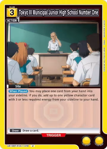 Tokyo III Municipal Junior High School Number One (UE15BT/EVA-1-019), Evangelion: New Theatrical Edition — Union Arena card price