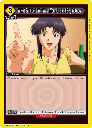 A Hot Bath Lets You Wash Your Life and Begin Anew (UE15BT/EVA-1-023), Evangelion: New Theatrical Edition — Union Arena card price