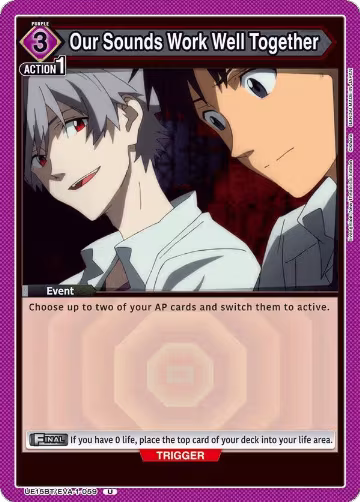 Our Sounds Work Well Together (UE15BT/EVA-1-059), Evangelion: New Theatrical Edition — Union Arena card price