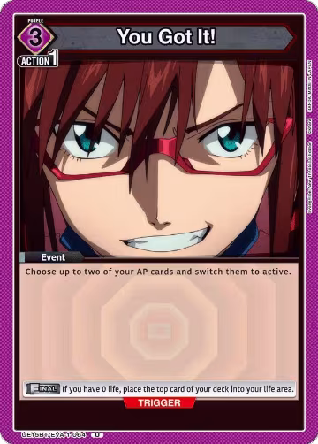 You Got It! (UE15BT/EVA-1-064), Evangelion: New Theatrical Edition — Union Arena card price
