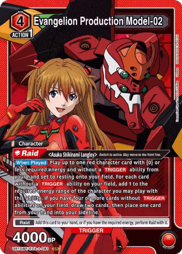 Evangelion Production Model-02 (UE15BT/EVA-1-081), Evangelion: New Theatrical Edition — Union Arena card price