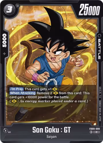 Son Goku : GT - FB09-099 (FB09-099), Dual Evolution — DB Fusion card price
