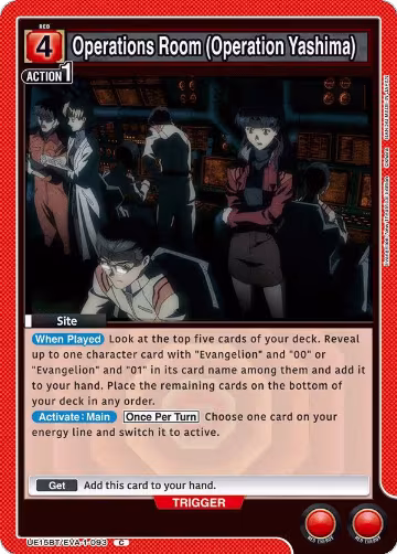 Operations Room (Operation Yashima) (UE15BT/EVA-1-093), Evangelion: New Theatrical Edition — Union Arena card price