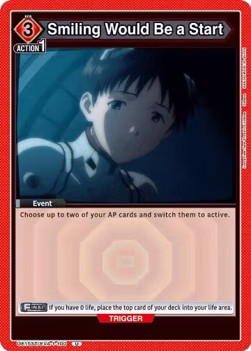 Smiling Would Be a Start (UE15ST/EVA-1-100), Evangelion: New Theatrical Edition Starter Deck — Union Arena card price