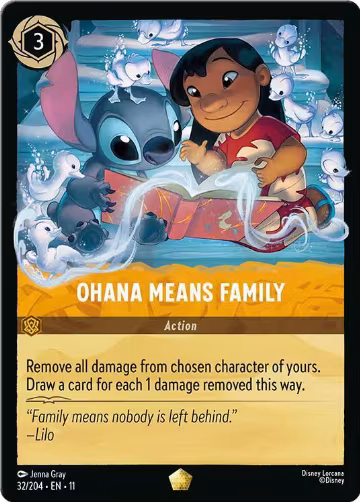Ohana Means Family (32/204), Winterspell — Lorcana card price