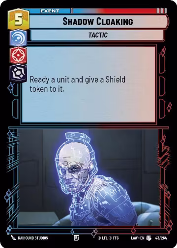 Shadow Cloaking (43/264), A Lawless Time — Star Wars card price