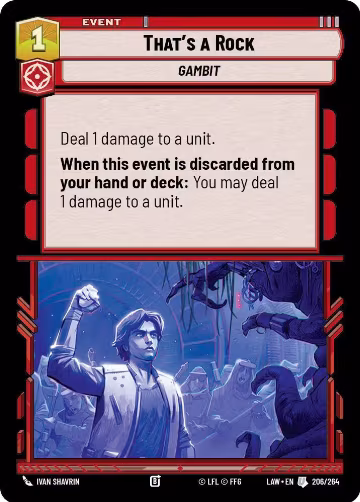That's a Rock (206/264), A Lawless Time — Star Wars card price
