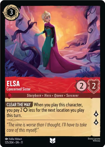 Elsa - Concerned Sister (125/204), Winterspell — Lorcana card price