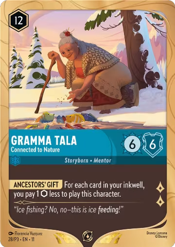 Gramma Tala - Connected to Nature (28), Disney Lorcana Promo Cards — Lorcana card price