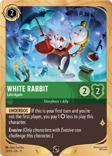 White Rabbit - Late Again (29), Disney Lorcana Promo Cards — Lorcana card price