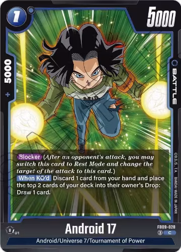 Android 17 - FB09-028 (FB09-028), Dual Evolution — DB Fusion card price