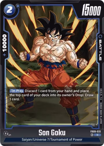 Son Goku - FB09-033 (FB09-033), Dual Evolution — DB Fusion card price