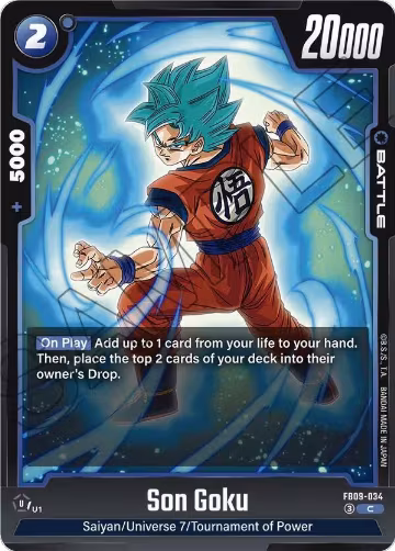 Son Goku - FB09-034 (FB09-034), Dual Evolution — DB Fusion card price
