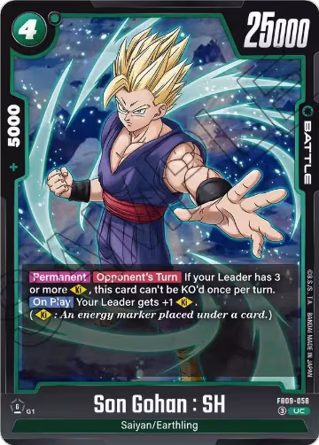 Son Gohan : SH - FB09-058 (FB09-058), Dual Evolution — DB Fusion card price