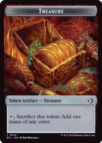 Treasure // Shapeshifter Double-Sided Token (10 // 1), Commander: Lorwyn Eclipsed — Magic card price