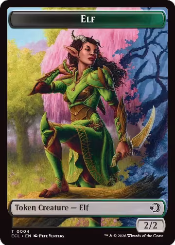 Elf // Treasure Double-Sided Token (4 // 10), Lorwyn Eclipsed — Magic card price