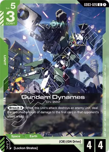 Gundam Dynames (GD03-026), Steel Requiem — Gundam card price
