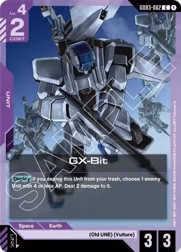 GX-Bit (GD03-062), Steel Requiem — Gundam card price