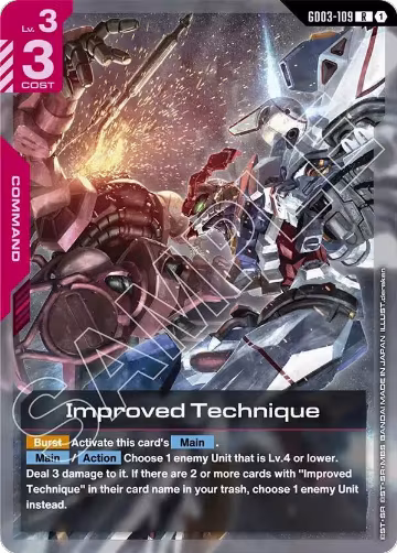 Improved Technique (GD03-109), Steel Requiem — Gundam card price