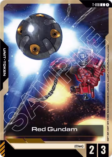 Red Gundam (T-018) Token (T-018), Steel Requiem — Gundam card price