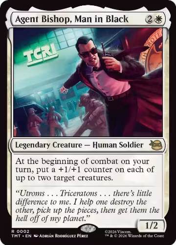Agent Bishop, Man in Black (2), Teenage Mutant Ninja Turtles — Magic card price