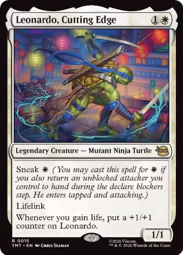 Leonardo, Cutting Edge (15), Teenage Mutant Ninja Turtles — Magic card price
