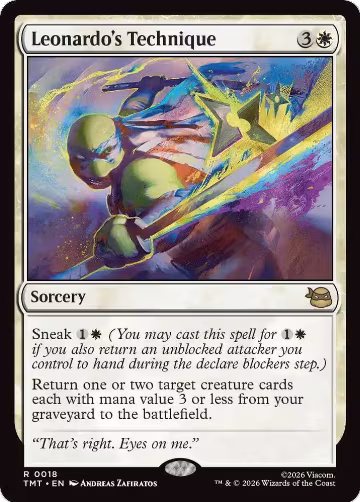 Leonardo's Technique (18), Teenage Mutant Ninja Turtles — Magic card price