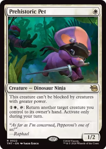 Prehistoric Pet (22), Teenage Mutant Ninja Turtles — Magic card price