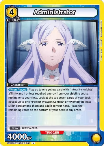 Administrator (UEX06BT/SAO-2-001), UEX06BT: Sword Art Online Vol.2 — Union Arena card price