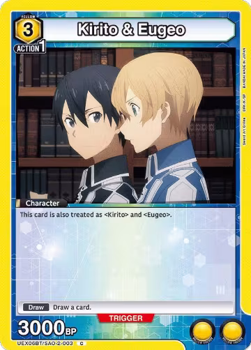 Kirito & Eugeo (UEX06BT/SAO-2-003), UEX06BT: Sword Art Online Vol.2 — Union Arena card price
