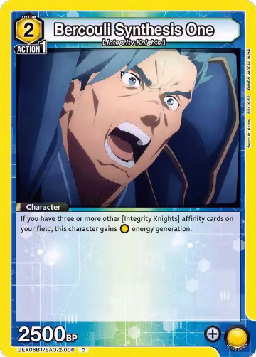 Bercouli Synthesis One (UEX06BT/SAO-2-006), UEX06BT: Sword Art Online Vol.2 — Union Arena card price