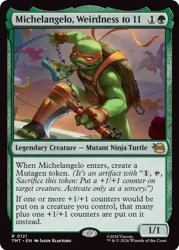 Michelangelo, Weirdness to 11 (121), Teenage Mutant Ninja Turtles — Magic card price