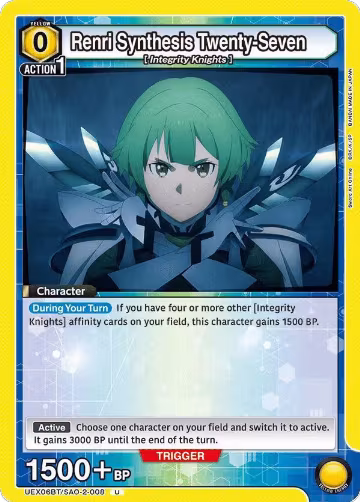 Renri Synthesis Twenty-Seven (UEX06BT/SAO-2-008), UEX06BT: Sword Art Online Vol.2 — Union Arena card price