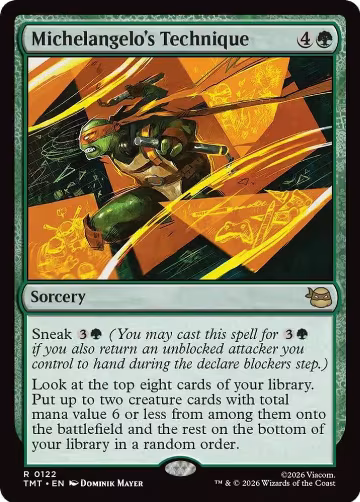 Michelangelo's Technique (122), Teenage Mutant Ninja Turtles — Magic card price
