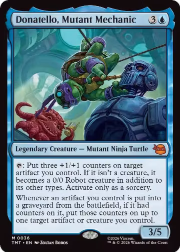 Donatello, Mutant Mechanic (36), Teenage Mutant Ninja Turtles — Magic card price
