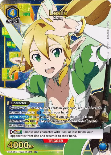 Leafa (024) (R*) (UEX06BT/SAO-2-024), UEX06BT: Sword Art Online Vol.2 — Union Arena card price