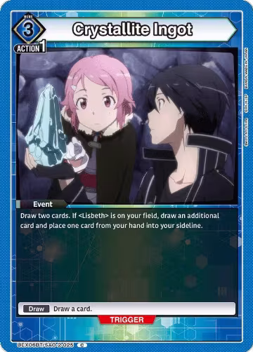 Crystallite Ingot (UEX06BT/SAO-2-025), UEX06BT: Sword Art Online Vol.2 — Union Arena card price