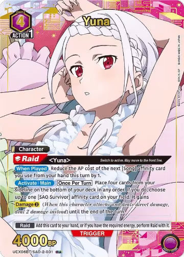 Yuna (031) (R*) (UEX06BT/SAO-2-031), UEX06BT: Sword Art Online Vol.2 — Union Arena card price