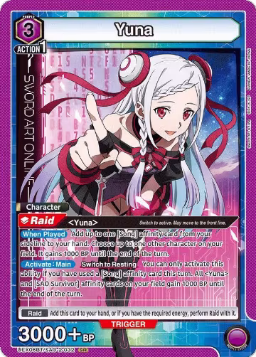Yuna (032) (UEX06BT/SAO-2-032), UEX06BT: Sword Art Online Vol.2 — Union Arena card price