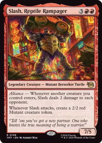 Slash, Reptile Rampager (108), Teenage Mutant Ninja Turtles — Magic card price