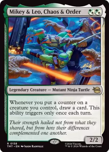 Mikey & Leo, Chaos & Order (158), Teenage Mutant Ninja Turtles — Magic card price