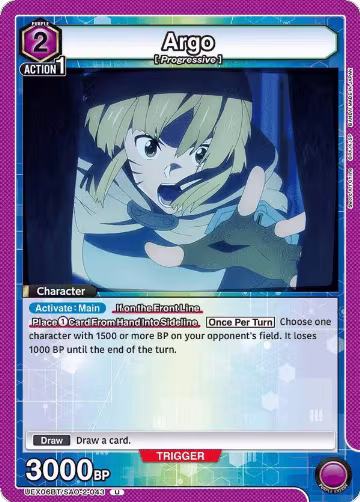 Argo (043) (UEX06BT/SAO-2-043), UEX06BT: Sword Art Online Vol.2 — Union Arena card price