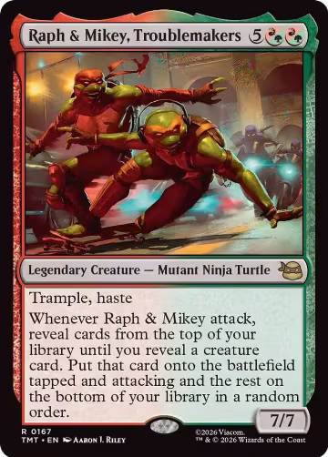 Raph & Mikey, Troublemakers (167), Teenage Mutant Ninja Turtles — Magic card price