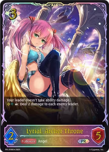 Lyrial, Archer Throne (PR-359EN), Shadowverse: Evolve Promo Cards — Shadowverse card price