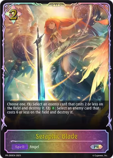 Seraphic Blade (PR-360EN), Shadowverse: Evolve Promo Cards — Shadowverse card price