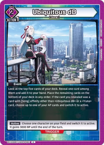 Ubiquitous dB (UEX06BT/SAO-2-061), UEX06BT: Sword Art Online Vol.2 — Union Arena card price