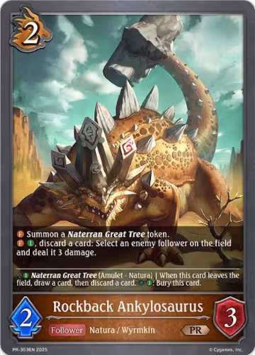 Rockback Ankylosaurus (PR-353EN), Shadowverse: Evolve Promo Cards — Shadowverse card price