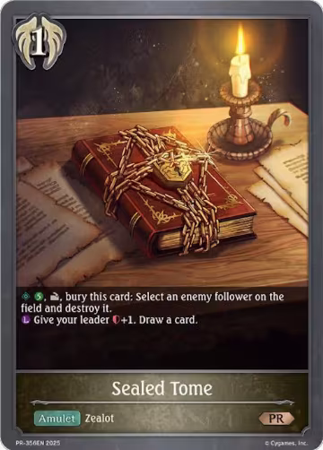 Sealed Tome (PR-356EN), Shadowverse: Evolve Promo Cards — Shadowverse card price