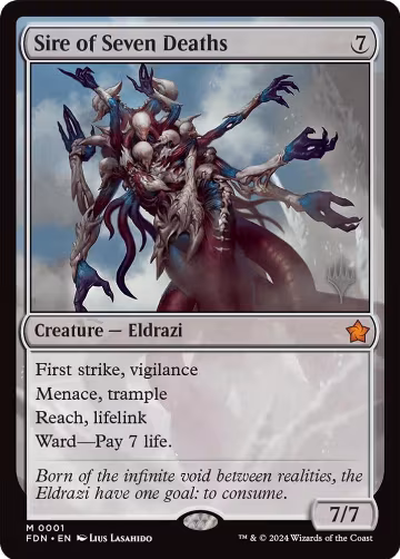 Sire of Seven Deaths (1), Promo Pack: Lorwyn Eclipsed — Magic card price